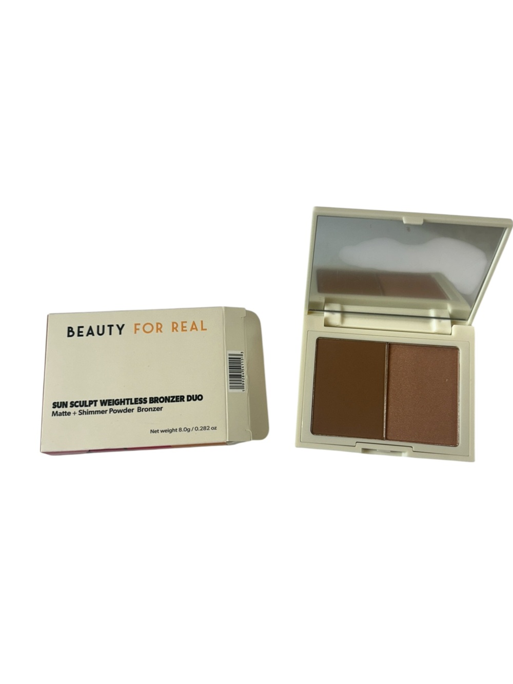 BEAUTY FOR REAL Sun Sculpt Weightless Bronzer Duo in Good Day Sunshine